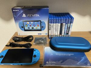 PS Vita PCH-2000 アクアブルー 美品　ソフト10本セット