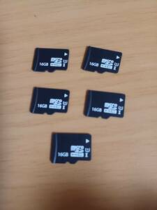 microSDカード16GB 5枚／SDHC／送料84円①