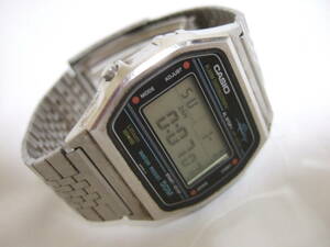 【稼働品】CASIO オールドカシオ W-36 カジキ■電池交換済み デジタル 腕時計