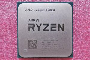 ■動作確認済■AMD Ryzen 9 5900X 12コア 最大4.8GHz Socket AM4 100-000000061