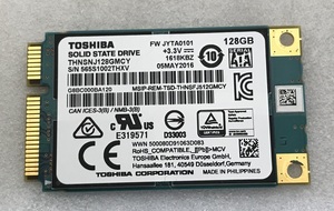 mSATA SSD128B OTOSHIBA THNSNJ128CMY MSATA SSD 128GB 中古 動作確認済み