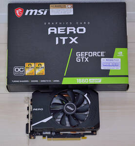 迅速発送 GeForce GTX 1660 SUPER AERO ITX OC (美品・保証あり）