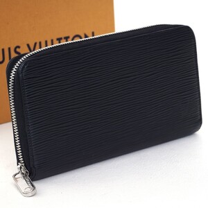 【極美品】ルイヴィトン Louis Vuitton エピ ジッピーウォレット ノワール ブラック 黒 長財布 札入れ メンズ レザー 1円 定価約11万 A0236