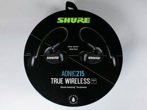 SHURE AONIC 215 Gen 2 (第2世代) SE21DYBK+TW2-A シュアー ワイヤレスイヤホン おまけ付【中古】