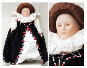 英国 ★ エリザベス1世 ★ 西洋人形 創作人形 ビスクドール フランス人形 イギリス エリザベス女王 肖像人形