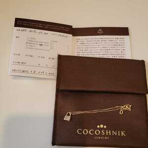 ココシュニック　パドロックモチーフ　ブレスレット　COCOSHNIK　K10　YG　イエローゴールド