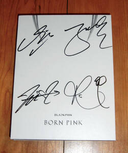 BLACKPINK◆韓国2ndアルバム「BORN PINK」CD (GRAY Ver.)◆直筆サイン