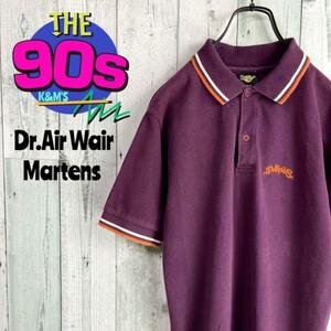90s Dr. Martens ロゴ刺繍　ヴィンテージ ポロシャツ