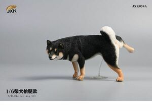 Mr.Z 1/6 サイズ 柴犬 シバイヌ 可愛い 滑稽 犬 動物 リアル フィギュア おもちゃ 模型 樹脂 犬好き 誕生日 プレゼント 置物 黒色