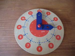 知育玩具 ドイツ goki ゴキ社 ラーニングタイム クロック 5歳 時計 木のおもちゃ 算数 おうち時間 子供