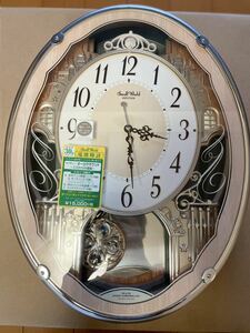 [新品未使用品]スモールワールド スモールワールドクラッセ 4MN538RH23 オシャレ 時計 壁掛け 音楽 リズム 木目調 リズム時計 お買い得！