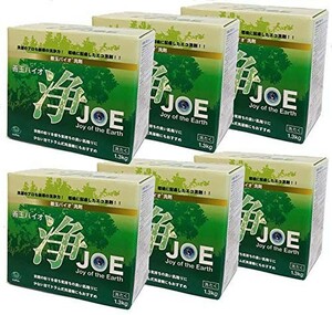 人気商品！ 1．3ｋｇ 6箱セット 善玉バイオ浄 無香料のエコ洗剤 JOE エコプラッツ 粉末
