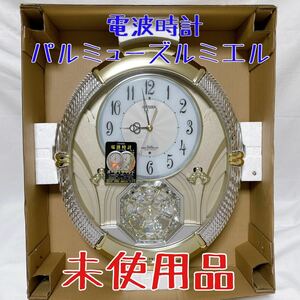未使用CITIZEN パルミューズルミエルN 4MN430-N からくり時計 メロディ オルゴール 電波 掛け時計