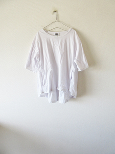 美品 2022SS KristenseN DU NORD / クリステンセン ドゥ ノルド B-244 stretch cotton wide pullover shirt 2 L.LILAC * ブラウス シャツ
