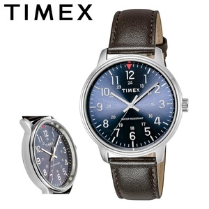 TIMEX タイメックス メンズコア ブルー ・ダークブラウン メンズ 腕時計