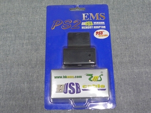未使用 EMS PS2用メモリーリンクアダプター USB メモリージャグラー