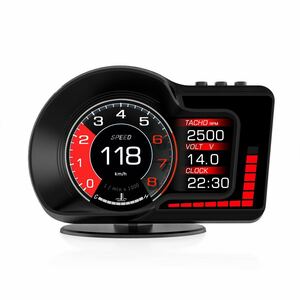 スピードメーター　タコメーター　追加メーター ヘッドアップディスプレイ GPS/OBD2モード対応　　色切替可能　新品　高品質　匿名配送