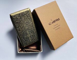 Guipai グイパイ シガレットケース 銅製 タバコケース 12本収納 十字型柄