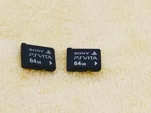 匿名配送　　SONY PS Vita メモリーカード　64GB 2枚セット　　A