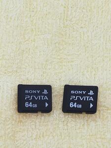 匿名配送　　SONY PS Vita メモリーカード　64GB 2枚セット C