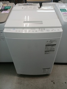 【中古品】東芝 電気洗濯機 AW-8D8(W) 洗濯容量8.0kg 2019年製 ○YR-50344○