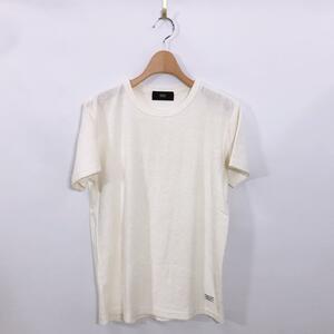 【08871】AZUL アズール トップス 白 シンプル Tシャツ S ホワイト 半袖 無地 コットン素材 1カラー 上品 大人 きれいめ