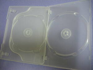 ４枚セット　送料２１０円　トールケース　クリア　２ディスク収納　トレータイプ　中古現状　Blu-ray　DVD　CD　ジャケット