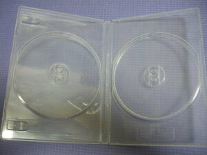 ４枚セット　送料２１０円　トールケース　クリア　２ディスク収納　両面タイプ　中古現状　Blu-ray　CD　DVD　ジャケット