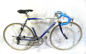 9-090 ★ 1円～ 希少 ★【MIYATA】※ 軽快ロードバイクチューブラータイヤ GIRO 12速 青色 中古自転車