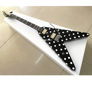 【送料無料】 シグネチャー エレクトリックギター 水玉 フライングV ランディ・ローズモデル エレキギター