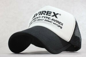 大きいサイズ XL アヴィレックス AVIREX NUMBERRING メッシュキャップ ホワイト野球帽