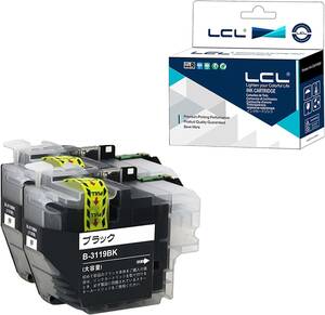 LCL ブラザー用 Brother用 LC3119 LC3119BK（2パック ブラック） 互換インクカートリッジ 増量 対応機種
