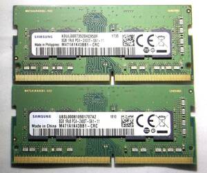 ☆ SAMSUNG メモリ DDR4 PC4-2400T 8GB×2枚セット 計16GB -1 ☆