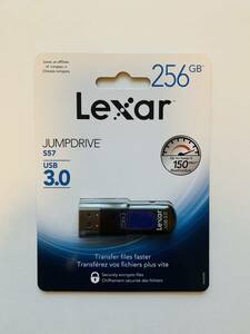 【新品未使用】Lexar ジャンプドライブ USB 3.0 256G ブラック 海外リテール品　スライドカバー式（未開封）送料込1,980円！！お買得☆