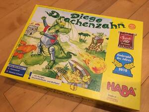 子供賞ボードゲーム 、ドラゴンディエゴ。2010ドイツボードゲーム子供大賞受賞！1〜4人、5歳以上。ビー玉転がし、隠蔽