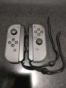 Nintendo Switch Joy-Con ニンテンドースイッチジョイコン ジョイコンストラップ 右 左　任天堂Switch 中古　動作確認済　グレー