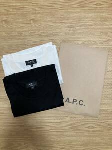 お買得 新品 2022 A.P.C. Pack Tシャツ 白黒 L 2枚セット 定価以下