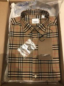 BURBERRY ベージュ チェック Simpson シャツ サイズ S Riccardo Tisci リカルドティッシ