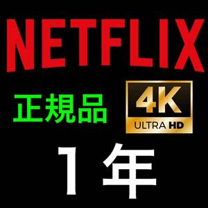 【即日発送】Netflix ネットフリックス 4K １ヵ年