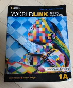 World Link BOOK・1A 東海大学 英語　シミ、折れ、書き込み有り　教科書　