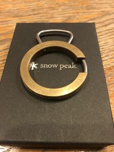 スノーピーク　リングキーホルダー　真鍮　非売品　株主優待　ブラス　snow peak