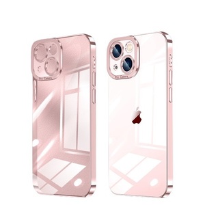 新品　送料無料　iPhone14 Proケース　傷防止　指紋防止 ソフトケース　ピンク