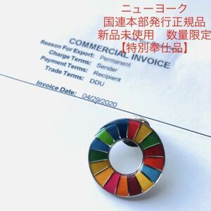 【国連本部正規品】SDGs ピンバッジ　1点　新品未使用　【特別奉仕品】