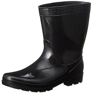 ブラック_27.0 cm [ヘイギ] 長靴 レインブーツ PVC 紳士短半長靴 HG-1 メンズ