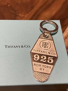 Tiffany&Co. ティファニー ホテルタグプレートキーリング スターリングシルバー925 キーホルダー