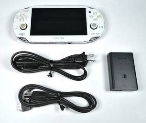 PlayStation Vita (プレイステーション ヴィータ) Wi‐Fiモデル クリスタル・ホワイト (PCH-1000 ZA02)【メーカー生産終了】中古