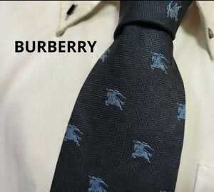 大人気★バーバリーBURBERRYビッグホースロゴ総柄★ネクタイ★ネコポス無料発送です!