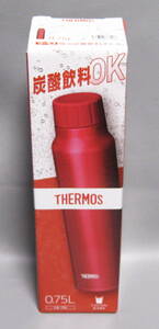 サーモス THERMOS 保冷炭酸飲料ボトル 0.75L FJK-750-R レッド