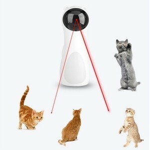 LX564☆猫ちゃん用の電動式おもちゃ★ LEDライトは回転力を高め、猫の興味を引くことができ、高速回転は猫の興味を引くことができます★