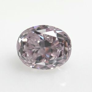 ０．２２０ct　ＦＡＮＣＹ　ＬＩＧＨＴ　ＰＵＲＰＬＩＳＨ　ＰＩＮＫ　Ｉ１　オーバル　ピンクダイヤモンドルース